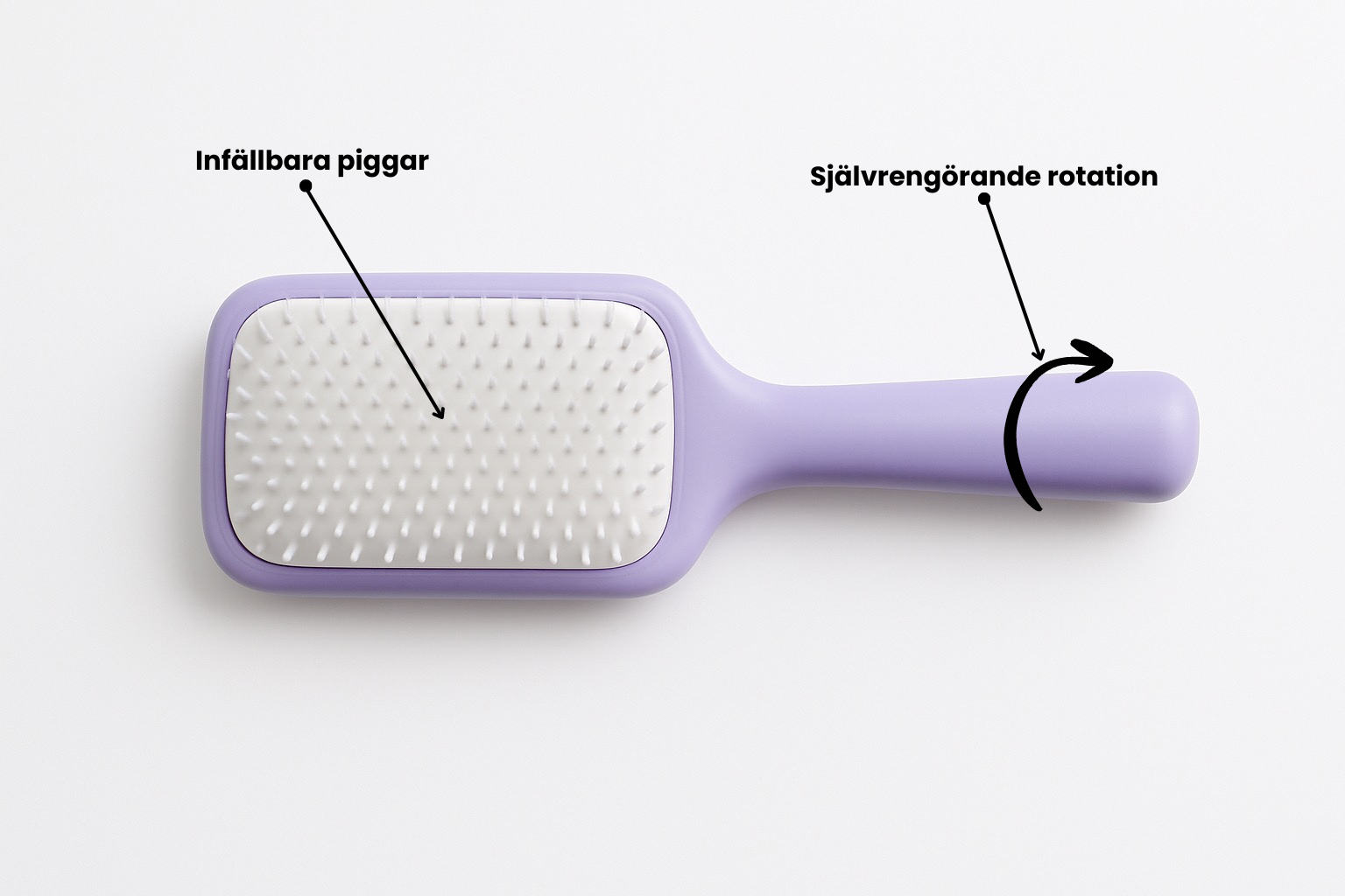 Självrengörande hårborste - Brushia